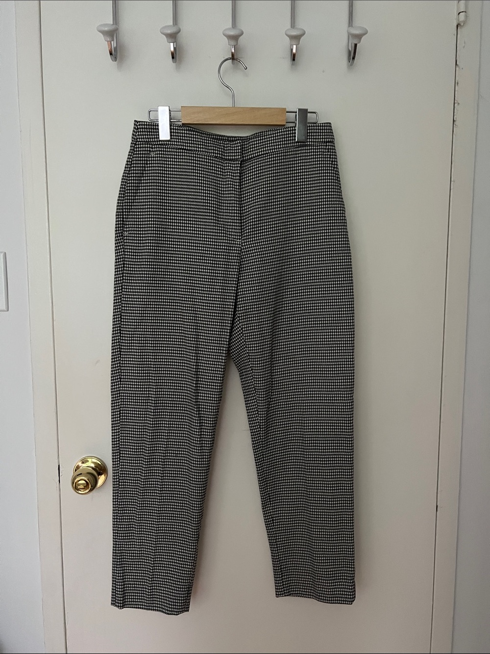 H&M Black & White Houndstooth Women's Trousers